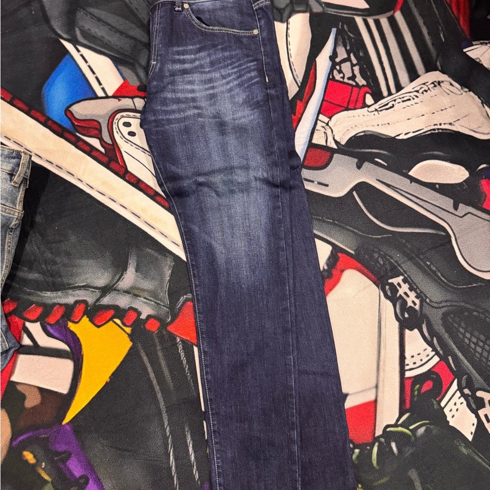 Dark Blue Denim Jeans